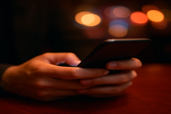 হাতের স্মার্টফোনে একজন ব্যবহারকারী ডিজিটাল প্ল্যাটফর্মটি স্বাচ্ছন্দ্যে ব্যবহার করছেন