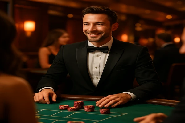 বহু রঙের স্লট মেশিন ও আলোর ভরপুর খেলার পরিবেশ